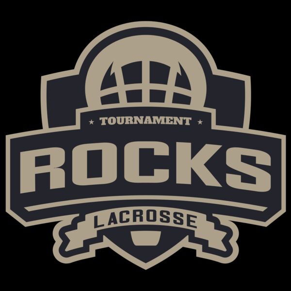 Rocks Tournament Lacrosse Logo Template Miniatura