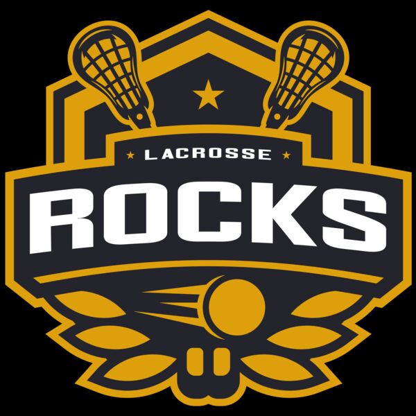 Rocks Lacrosse Logo Template Miniatura