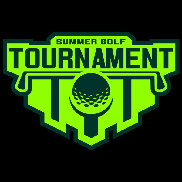 Tournament Summer golf logo template Miniatura