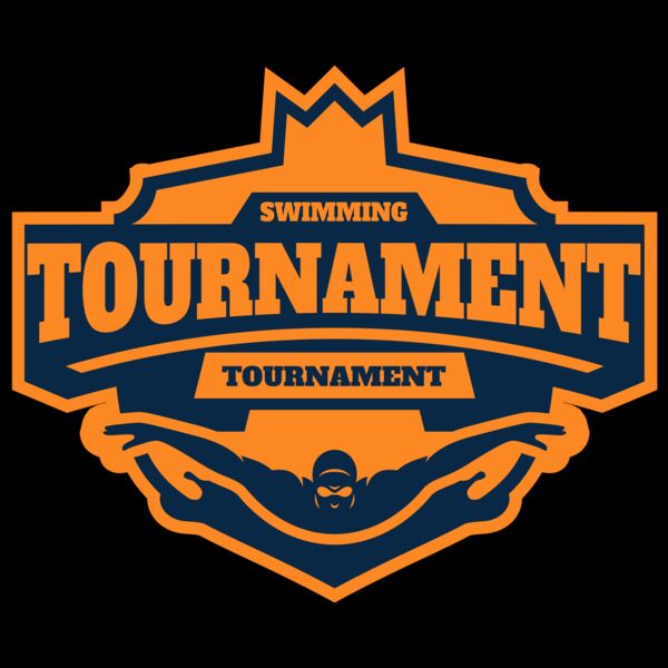 Swimming Tournament logo template Miniatura