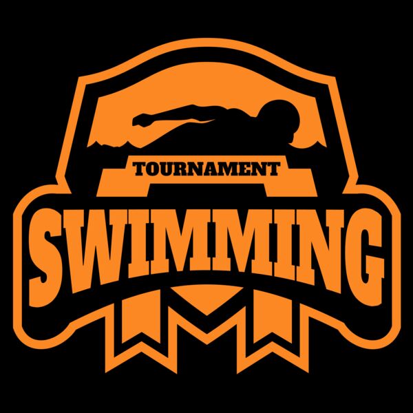 Swimming Tournament logo template 03 Miniatura