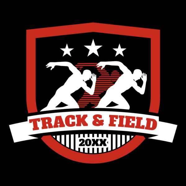 Track & Field Team Logo 08 Miniatura