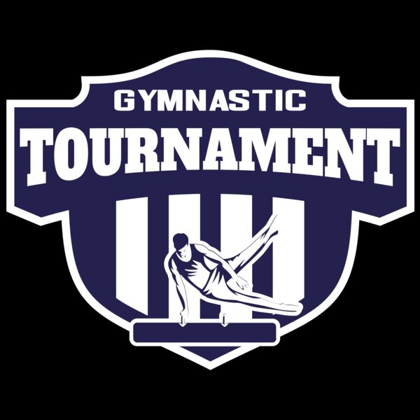 Gymnastic Tournament logo template Miniatura