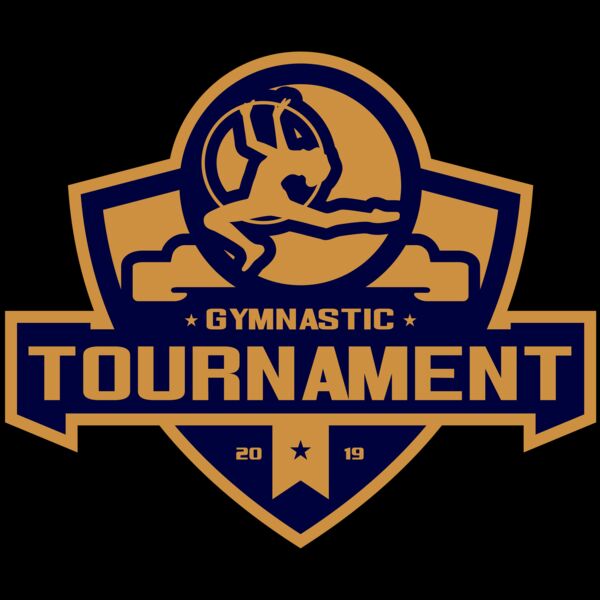 Gymnastic Tournament logo template 02 Miniatura
