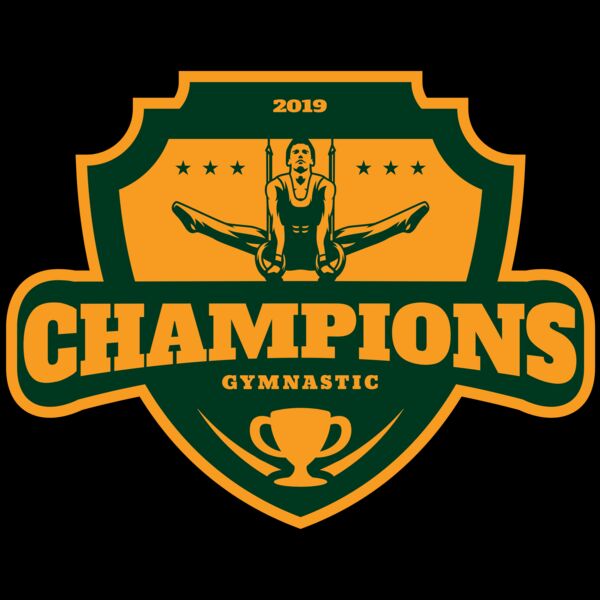 Champions Gymnastic logo template Miniatura