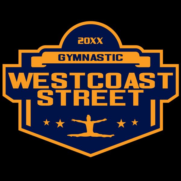 West Coast Street Gymnastic logo template 02 Miniatura