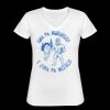 Playera Dama: Algodón Peinado Cuello V Miniatura